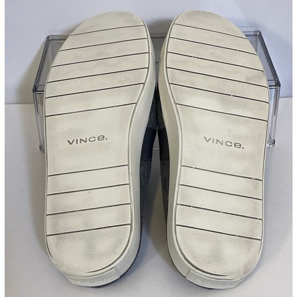 Vince Blaire Women‎ Sneaker Platform Mule Slip On Slide Shoe Gray Wool Size 7.5 - Picture 8 of 9